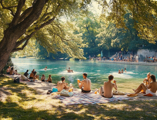 Eisbach und danach in den Biergarten am Chinesischen Turm ist wie Urlaub in München